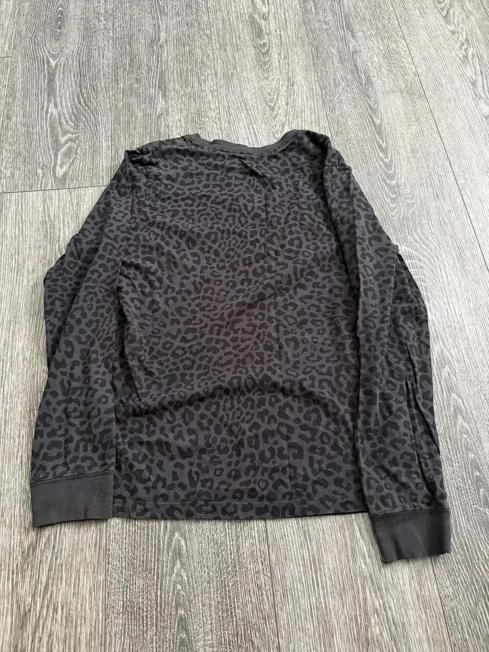 Nike Women's Long Sleeve Leopard Print Shirt with Gold Embroidered Logo
